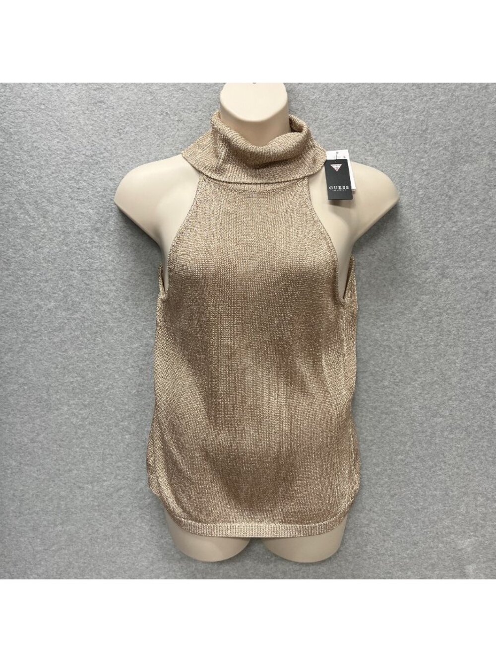 GUESS Women's Sleeveless Hadria Lurex Cord Sweater Women's Size XL NWT